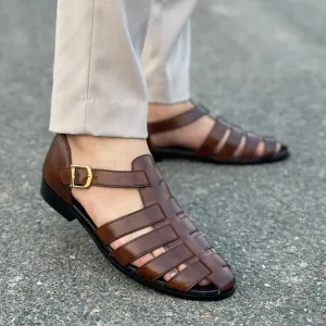 Pure Leather Handmade SS-230 Brown