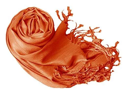 Rust Pashmina Shawl Wrap Scarf