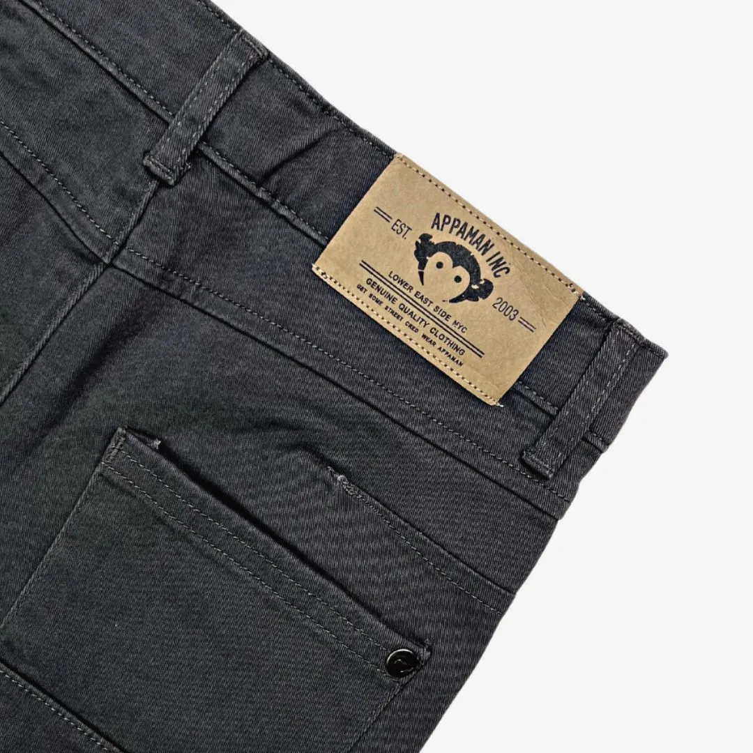 Skinny Twill Pant in Vintage Black