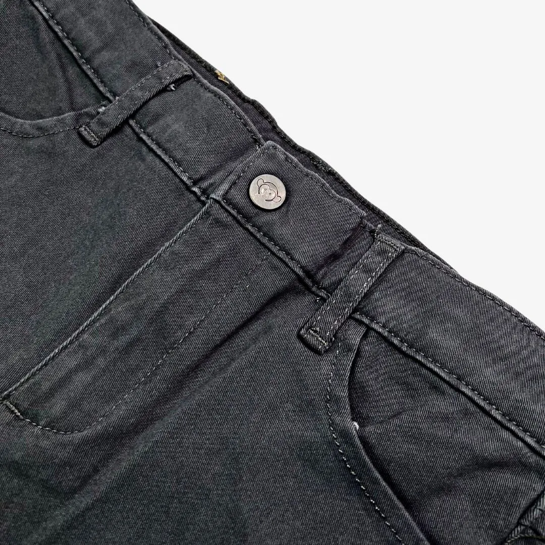 Skinny Twill Pant in Vintage Black