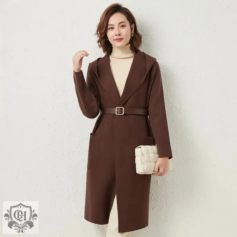 Solid Colour Mid-Length Coat