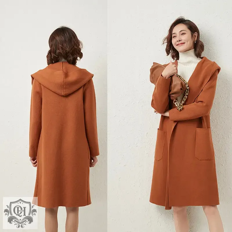 Solid Colour Mid-Length Coat