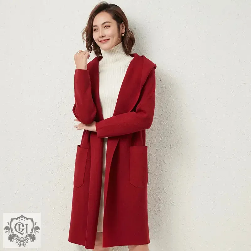 Solid Colour Mid-Length Coat