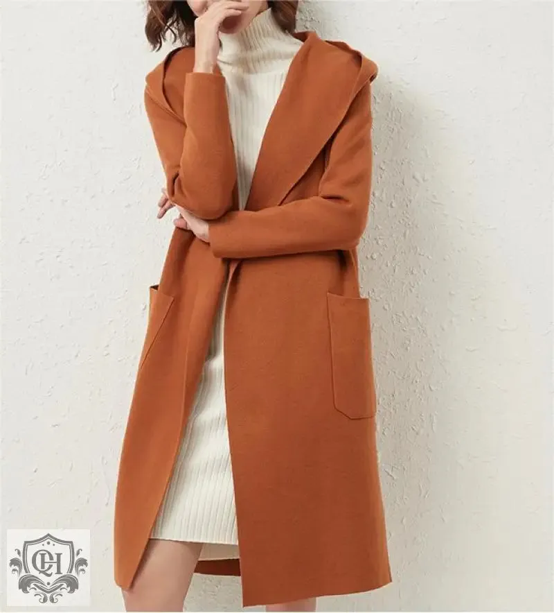 Solid Colour Mid-Length Coat