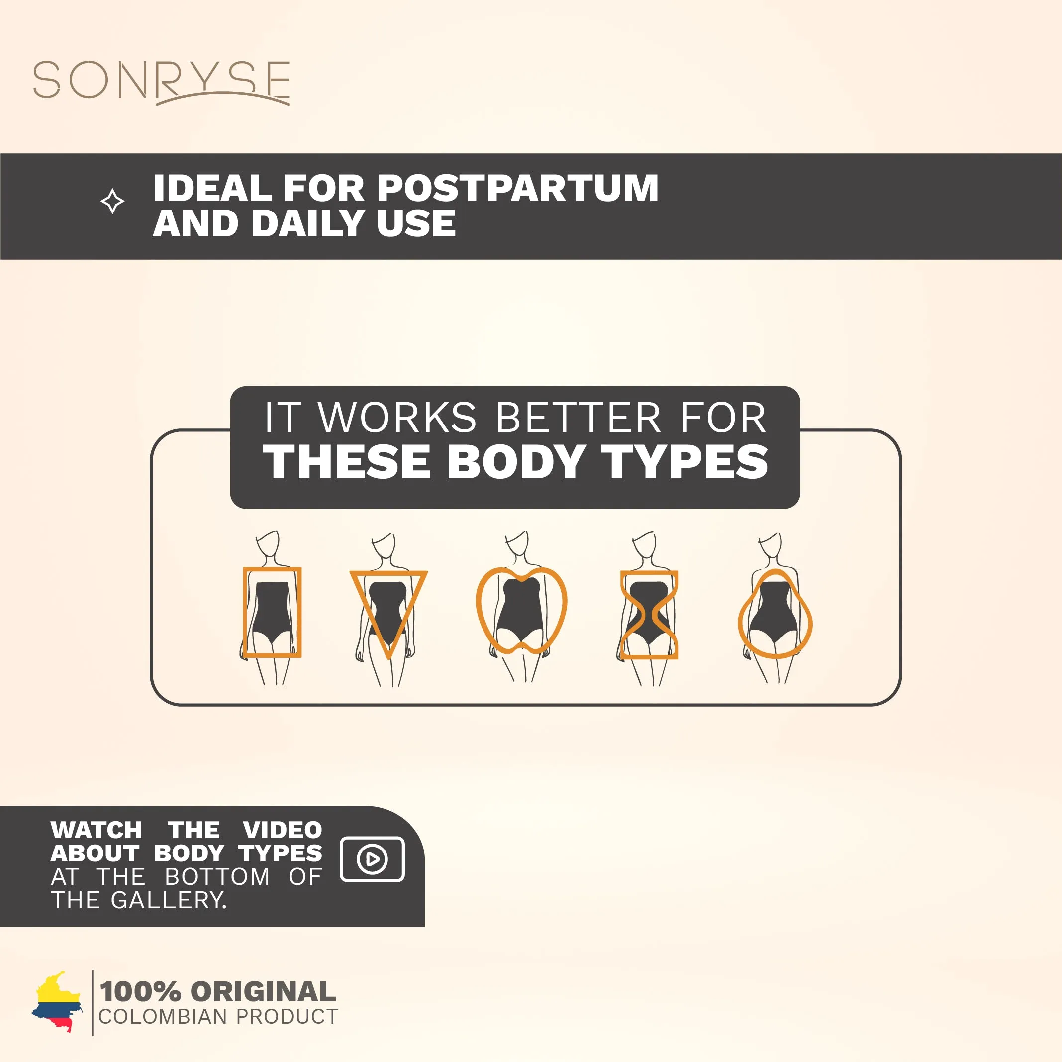 SONRYSE 070ZF Bum Lift Control Shapewear Shorts For Daily Use