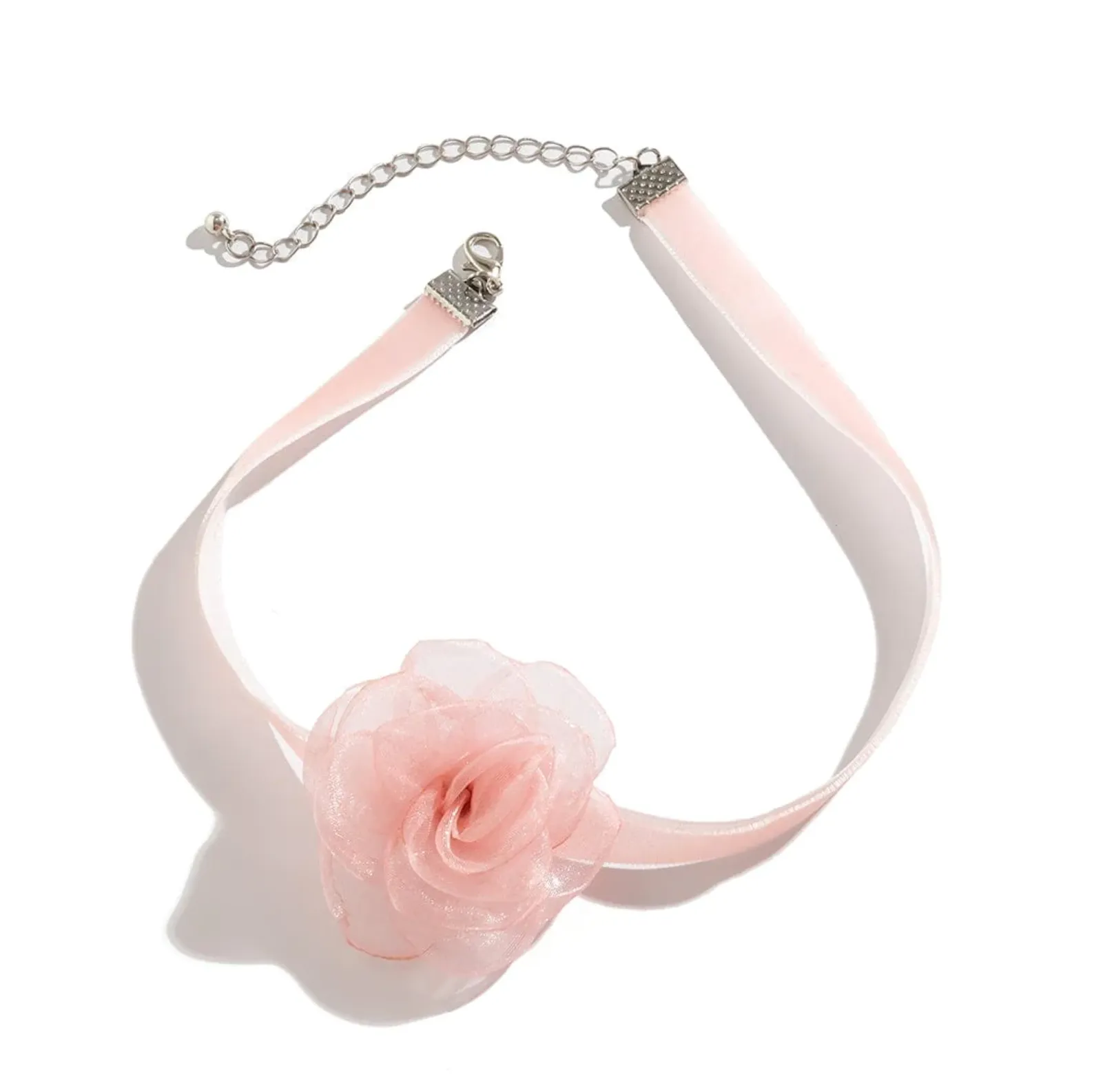 Spring Bling Flower Choker Necklace