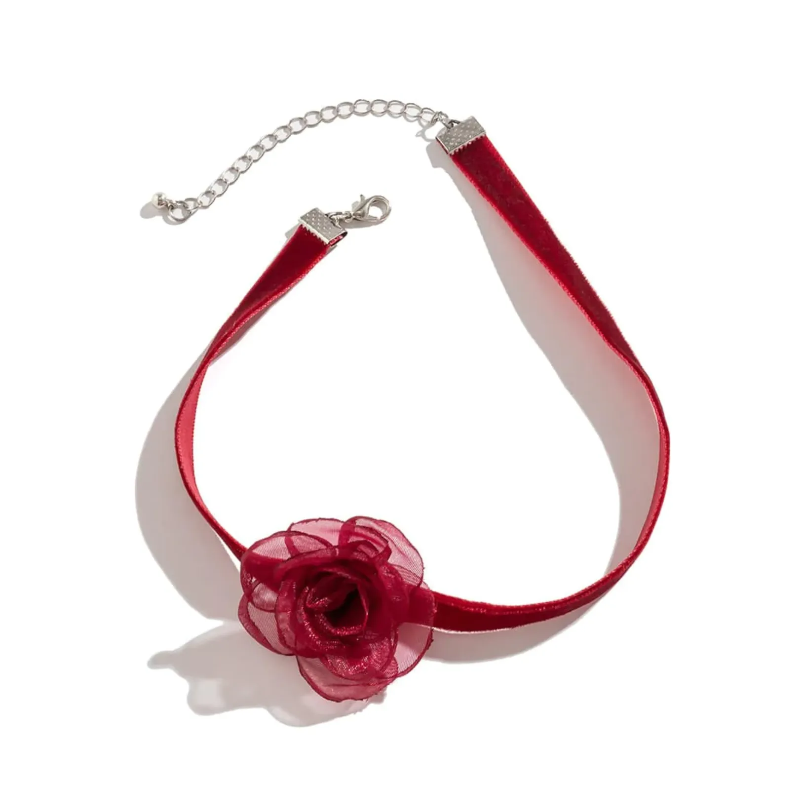 Spring Bling Flower Choker Necklace
