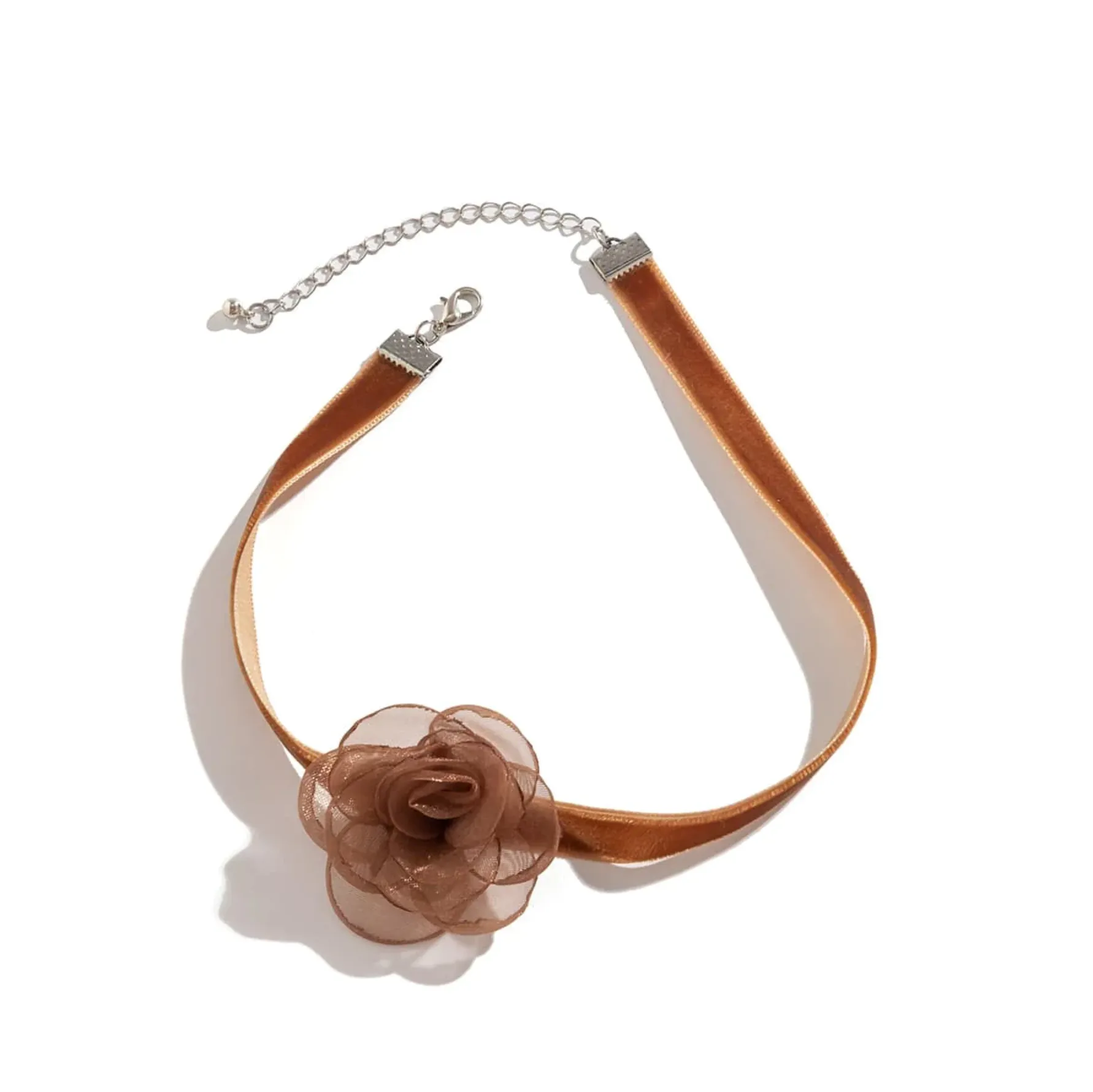 Spring Bling Flower Choker Necklace