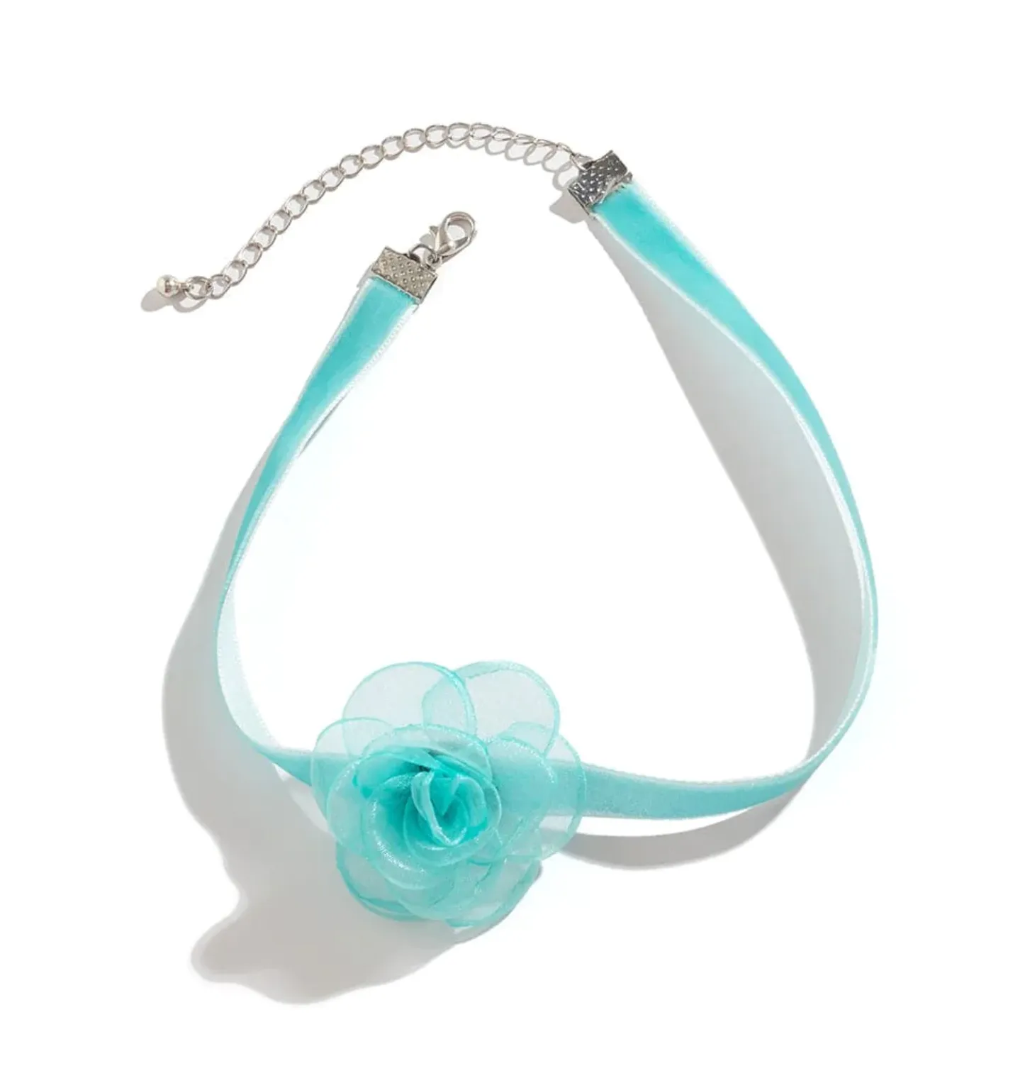 Spring Bling Flower Choker Necklace