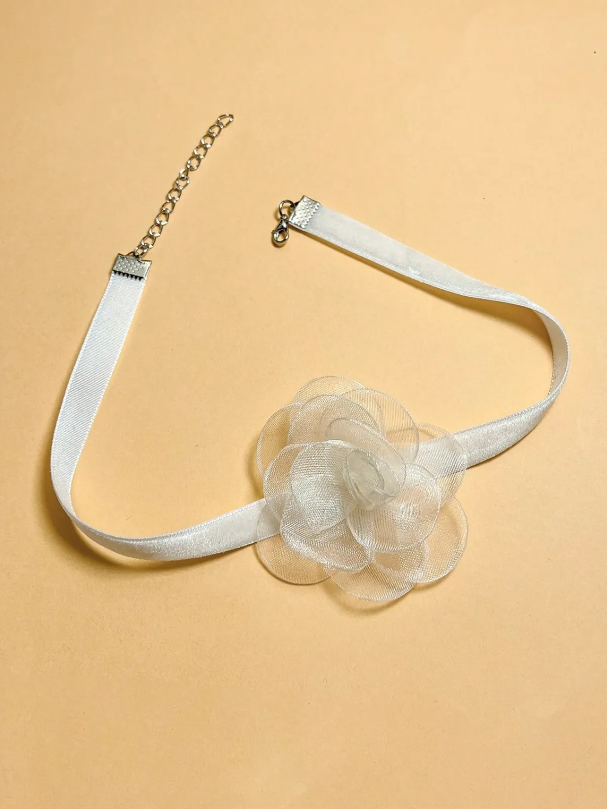 Spring Bling Flower Choker Necklace