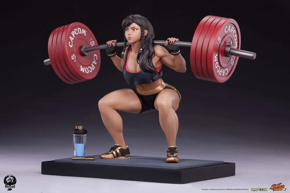 Street Fighter Premier Series Statue 1/4 Chun-Li Powerlifting (Battle Edition) 37 Cm