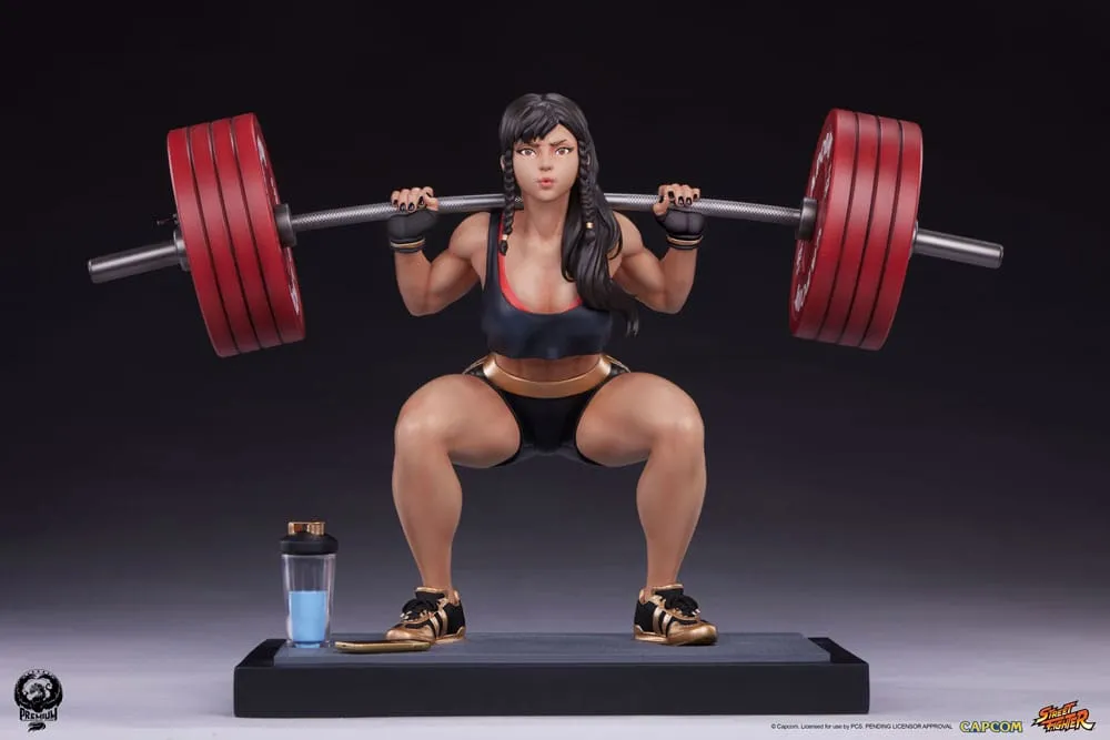 Street Fighter Premier Series Statue 1/4 Chun-Li Powerlifting (Battle Edition) 37 Cm