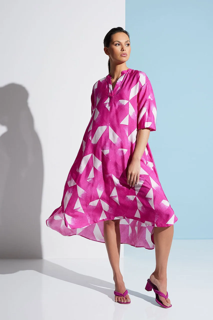 Sumi-Obi Silk Oversized Shirtdress