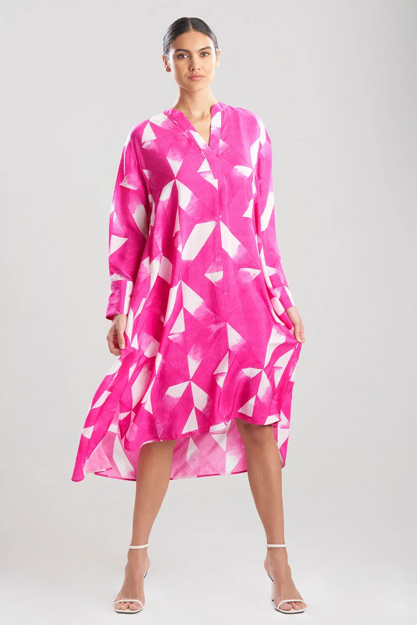 Sumi-Obi Silk Oversized Shirtdress