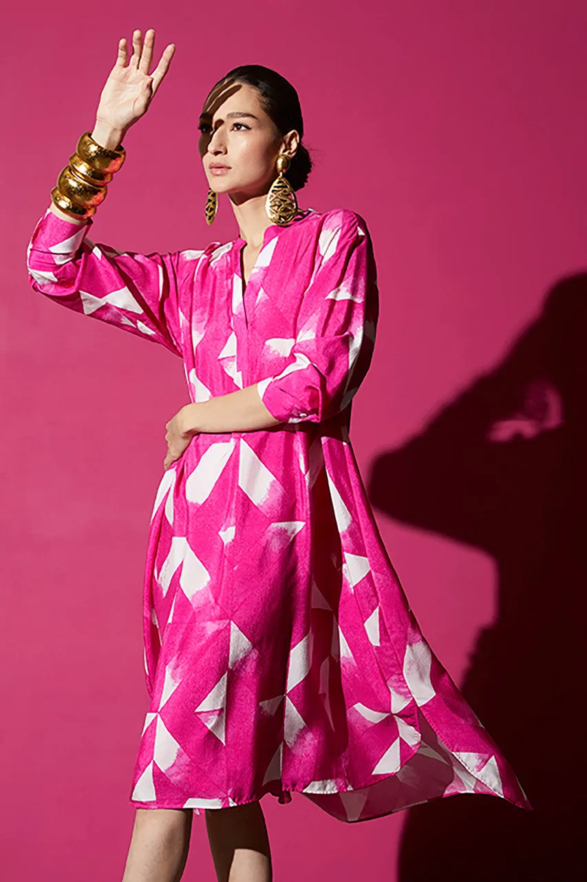 Sumi-Obi Silk Oversized Shirtdress