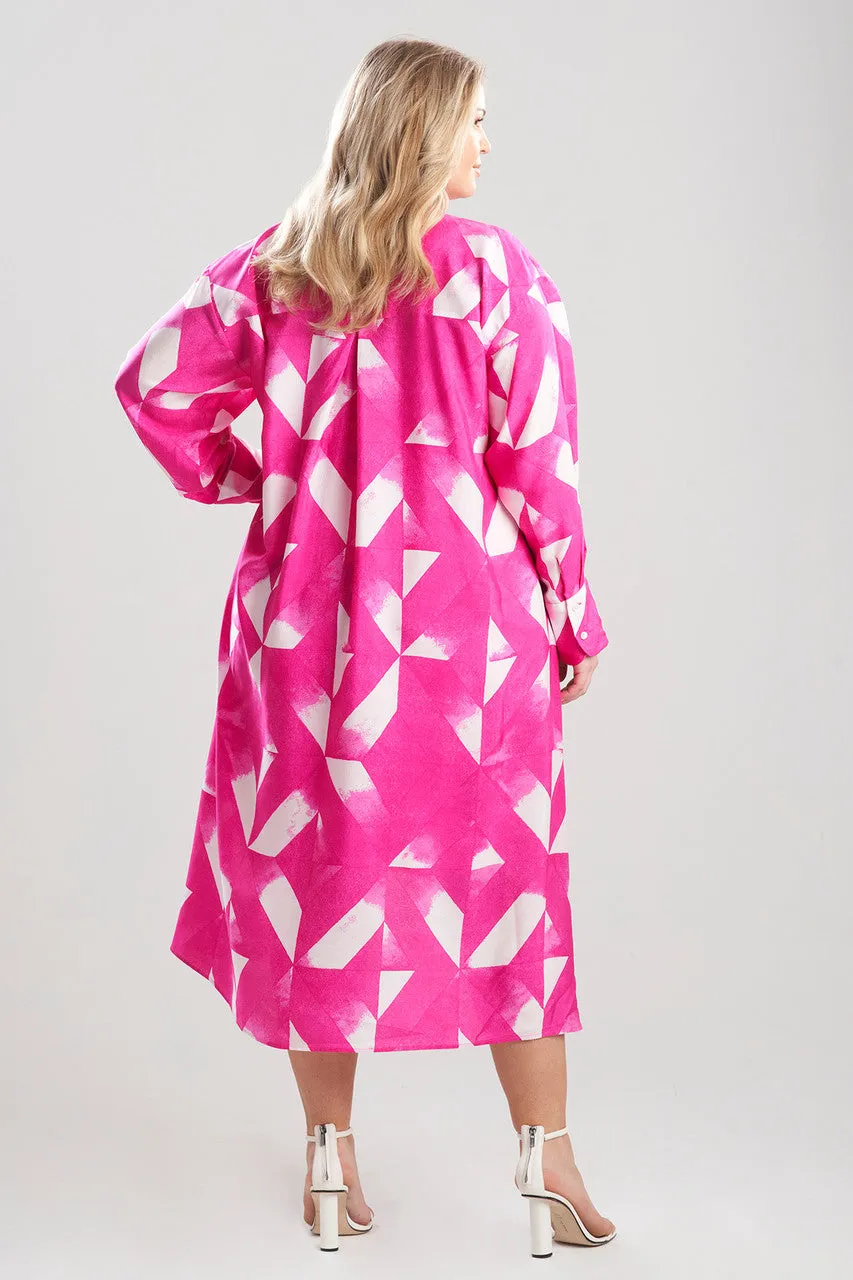 Sumi-Obi Silk Oversized Shirtdress