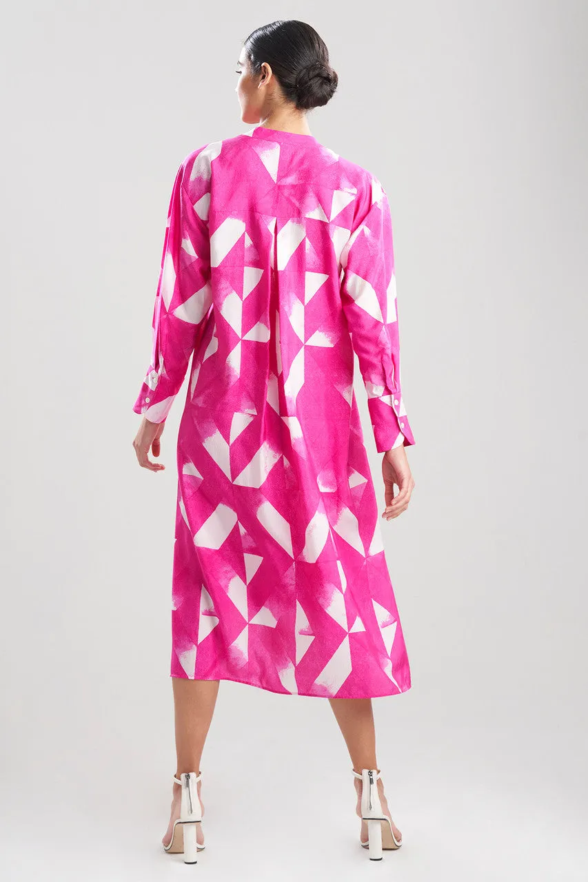 Sumi-Obi Silk Oversized Shirtdress