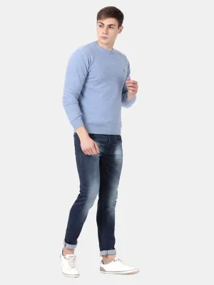 T-Base Round Neck Long Sleeves Woollen Pullover Sweater