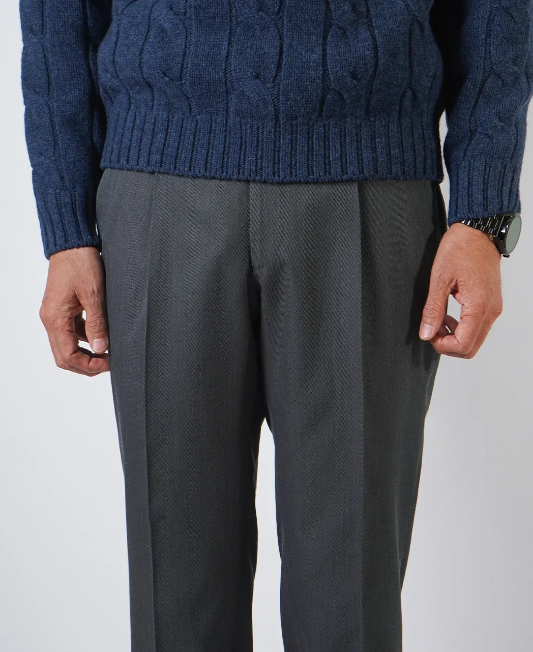 TECH WOOL Slacks single pleat