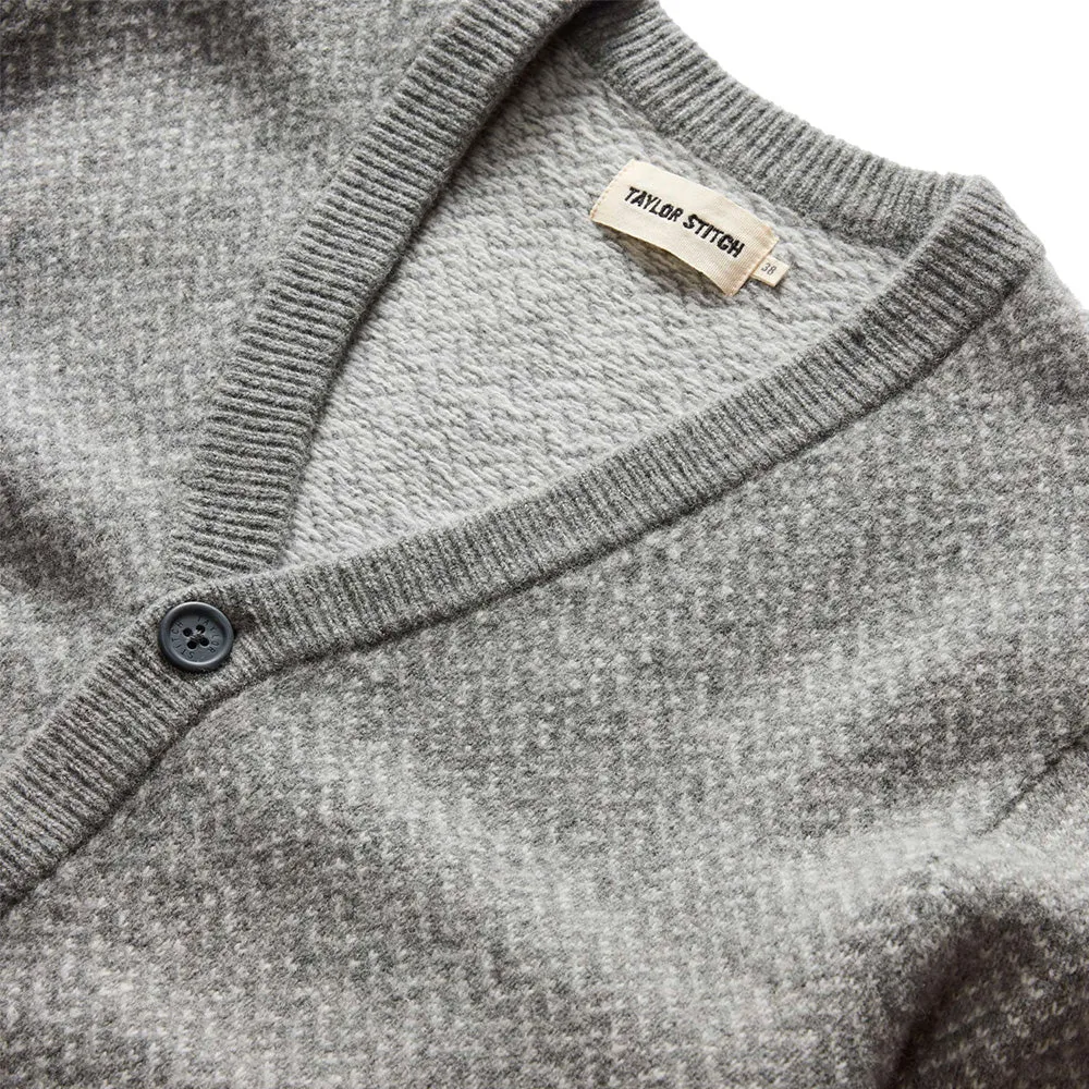 Ash Herringbone Eddy Cardigan - Premium Quality