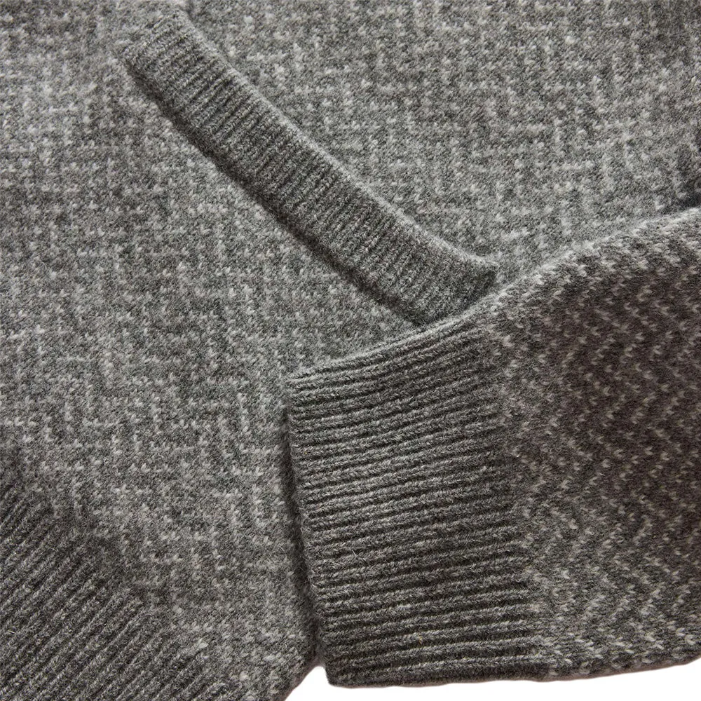 Ash Herringbone Eddy Cardigan - Premium Quality