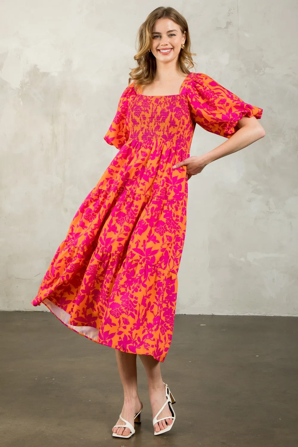 (THML) The Nassau Print Midi