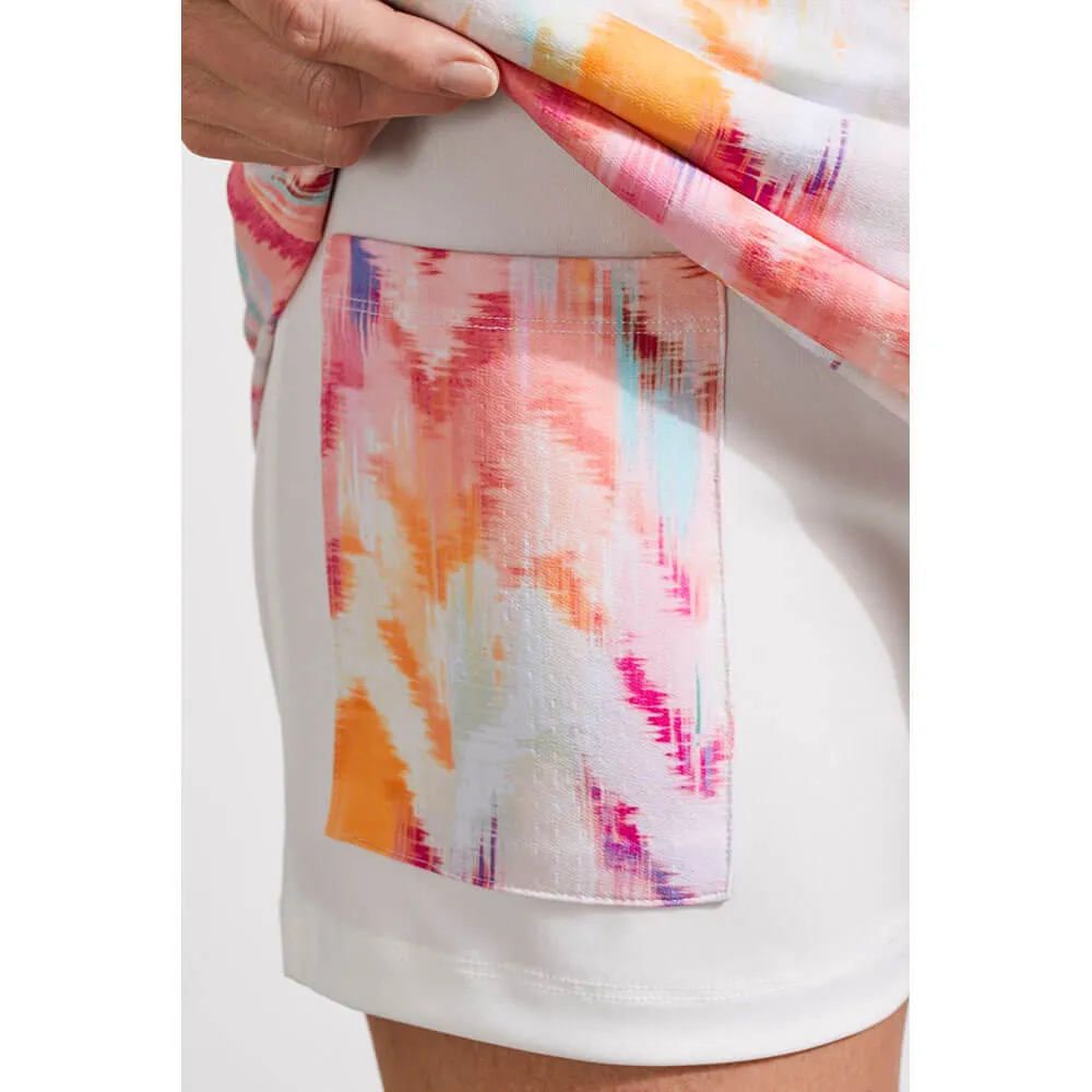 Tribal 17-Inch Pull On Skort With Round Hem - Creamsicle