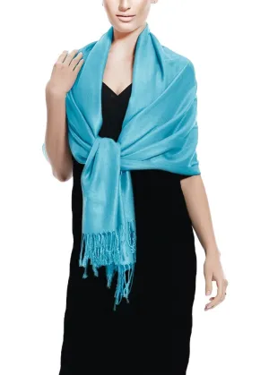 Turquoise Pashmina Shawl Wrap Scarf