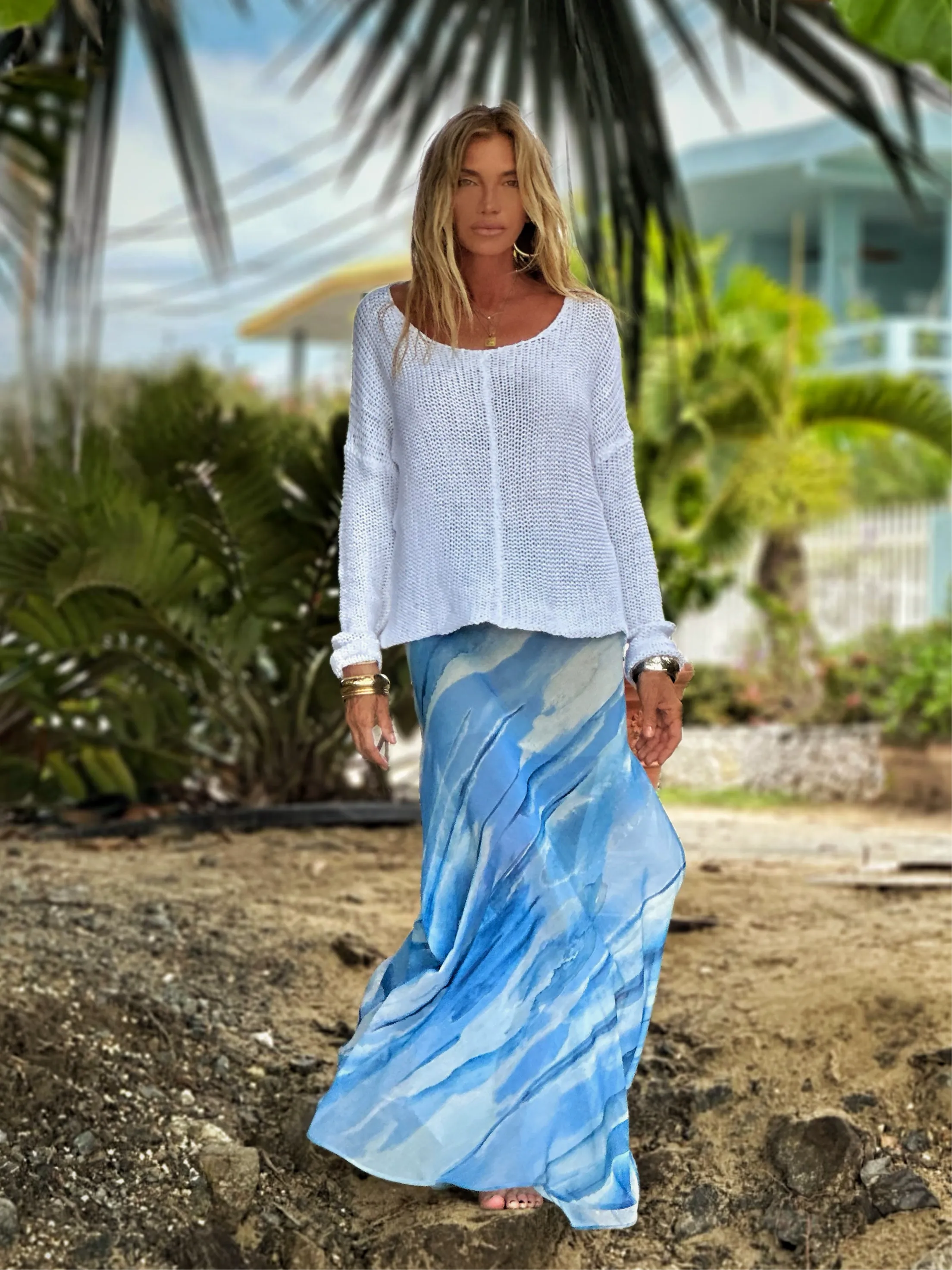 Vita Skirt Ocean Waves
