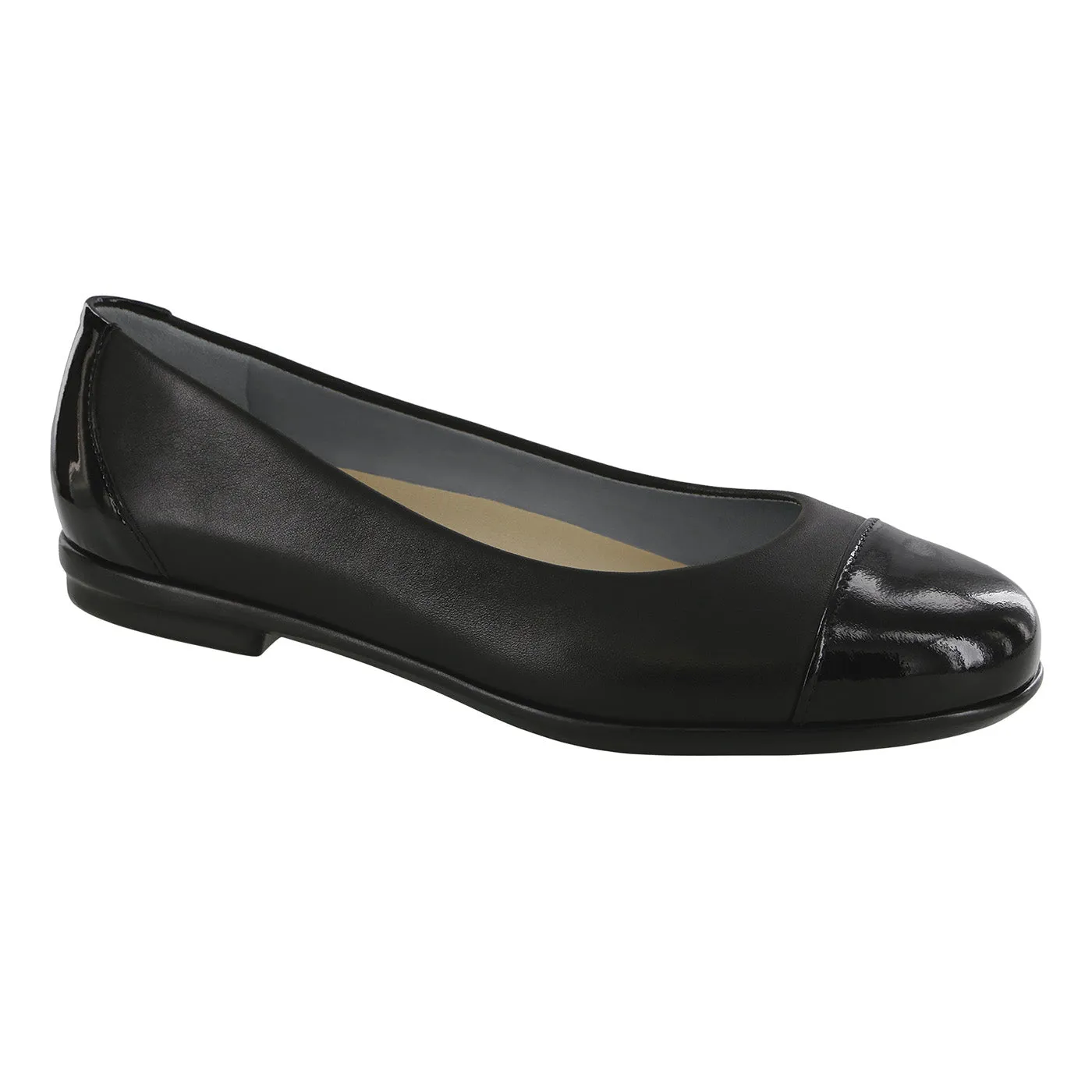 Women's Scenic Ballet Flat Black Patent